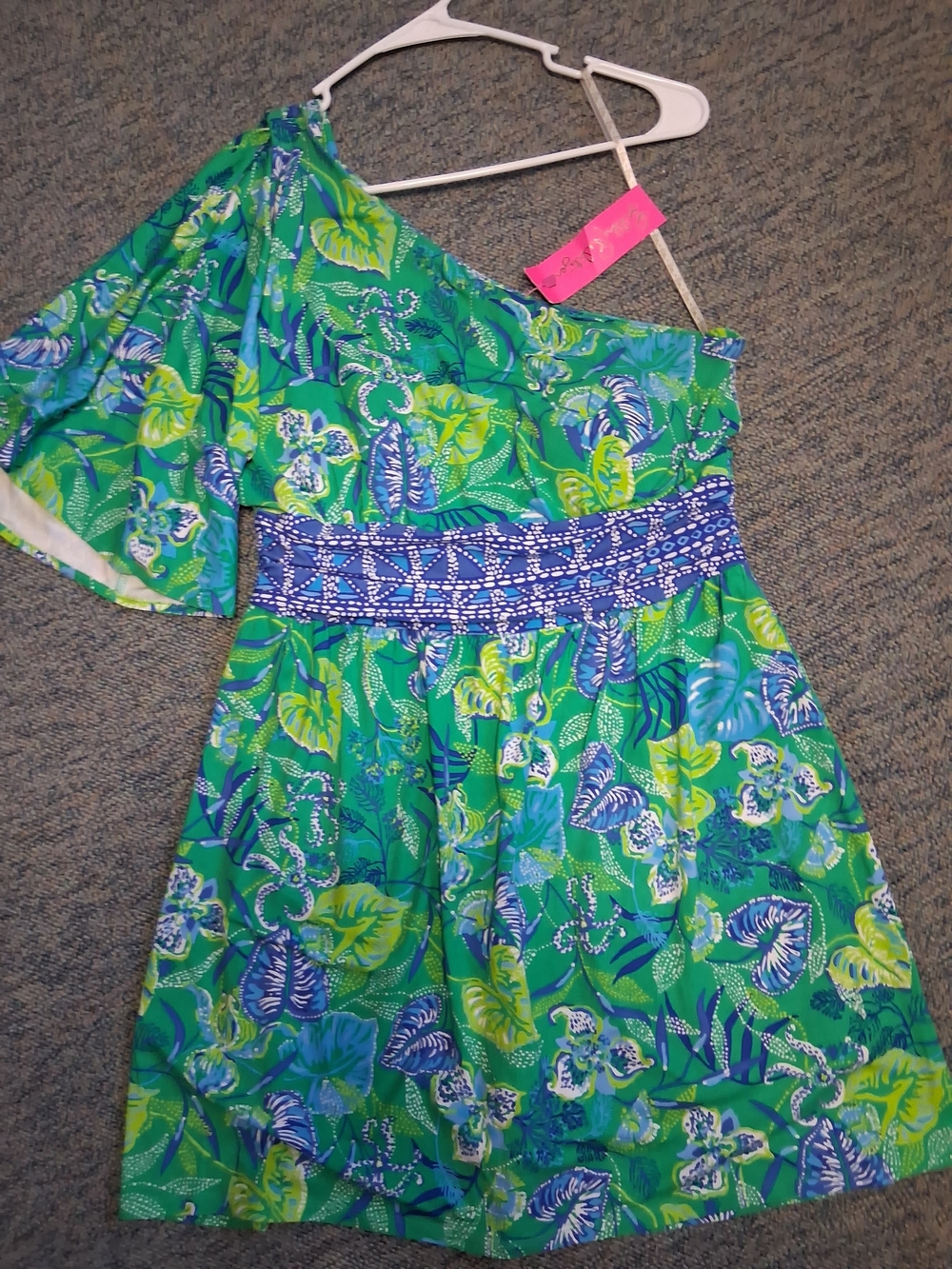 Lilly Pulitzer Niki One Shoulder Romper Nwt
